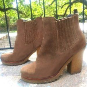 Prada Suede Chelsea Booties - image 1